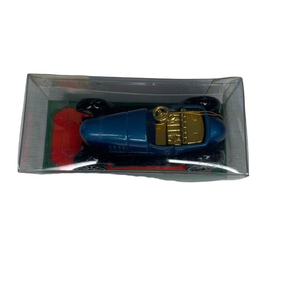 Vintage Blue Die-Cast Model Car Christmas Ornament Bradford Novelty Original Box - Picture 3 of 4